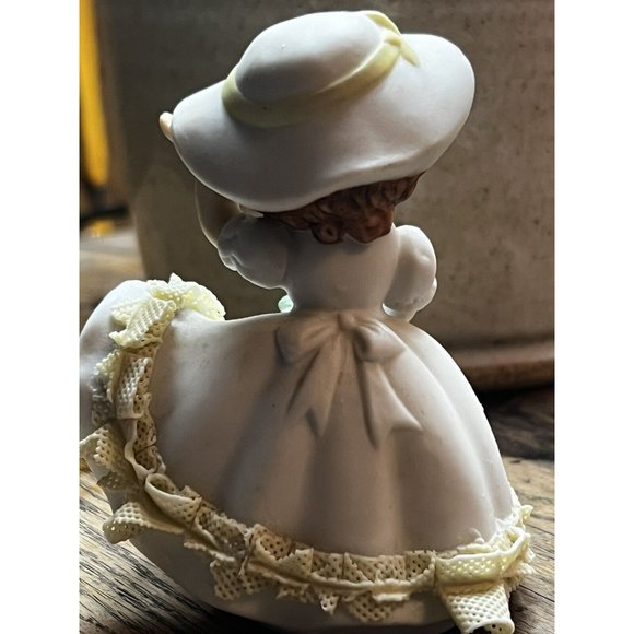 Kelvin 1963 Month Of June Bloomer Girl Figurine Signed 4” Delightful - Picture 6 of 9
